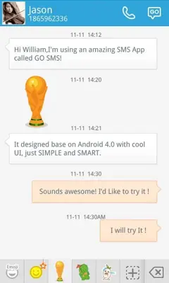 World Cup Sticker android App screenshot 1